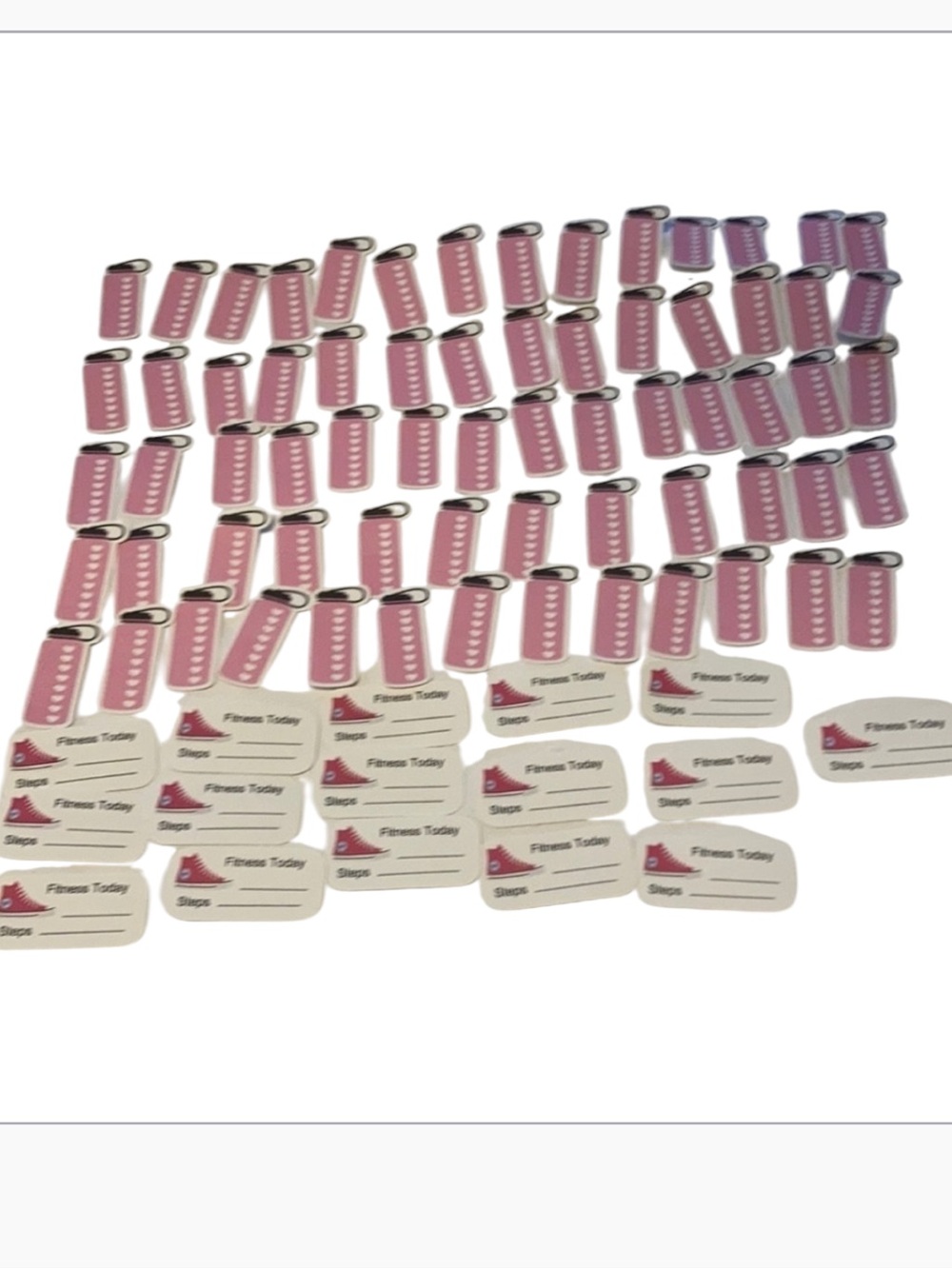 Fitness today steps stickers 83 pc
